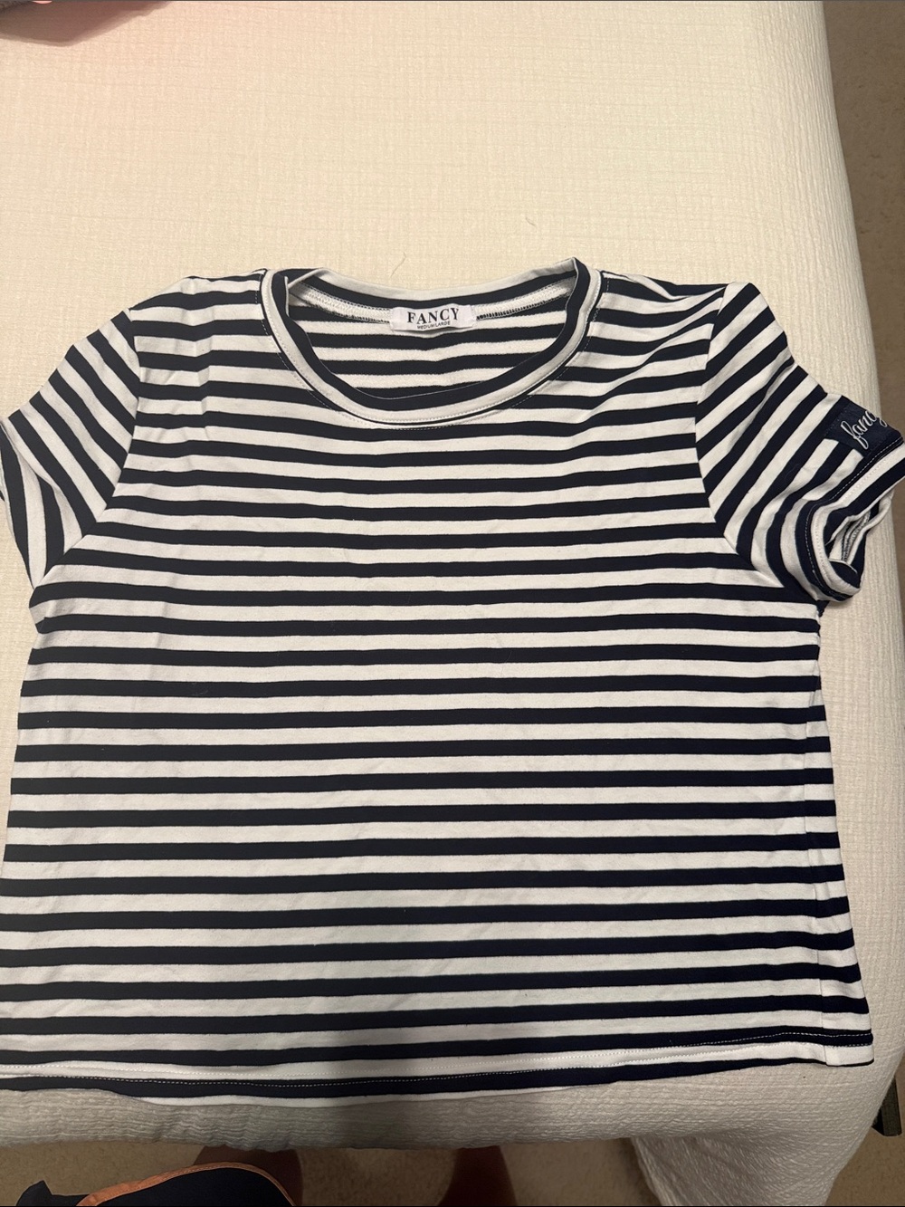 SHOPFANCY Navy Blue and White M/L Set, $25
